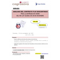Colegiados: JORN. ANÁLISIS DEL CONTRATO FIJO DISCONTINUO