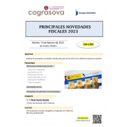 Colegiados: JORN. PRINCIPALES NOVEDADES FISCALES 2023