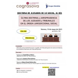 Colegiados: JORN. DOCTRINA DE JUZGADOS DE LO SOCIAL, AL DÍA