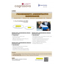 Colegiados: Curso  PROCEDIMIENTO ADMINISTRATIVO SANCIONADOR