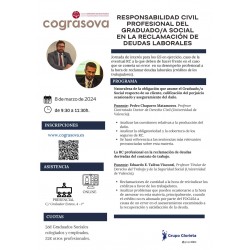 Colegiados: JORN. LA RESPONSABILIDAD CIVIL PROF. DEL GS EN LA RECLAMACIÓN DE DEUDAS LABORALES