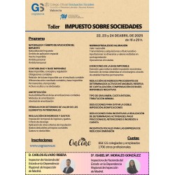 Colegiados: TALLER IMPUESTO SOBRE SOCIEDADES
