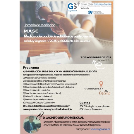 JORNADA MEDIACIÓN “MASC”