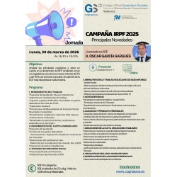 Colegiados: JORNADA “CAMPAÑA IRPF 2025”