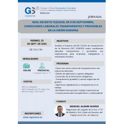 Colegiados: “REAL DECRETO 723/2026, DE 9 DE SEPT., CONDICIONES LABORALES TRANSPARENTES Y PREVISIBLES EN LA UE”