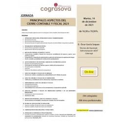 Colegiados: GRABACIÓN JORNADA  Principales aspectos del Cierre Contable y Fiscal 2021 (14.12.21)