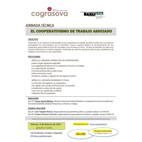 No Colegiados: GRABACIÓN JORNADA  EL COOPERATIVISMO DE TRABAJO ASOCIADO” (04.02.22)
